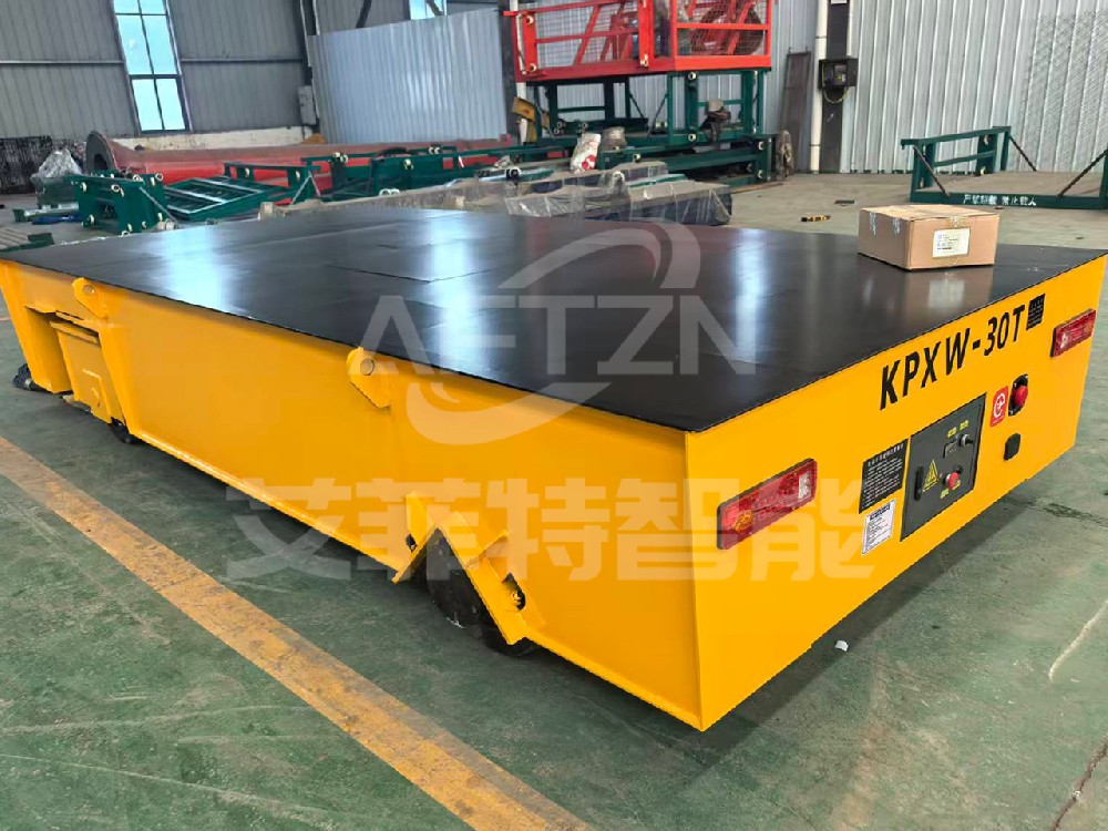 30吨冶金工件重型搬运平板车 蓄电池无轨平车